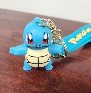 Pokemon Blue Squirtle Keychain with Yellow Shell